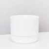 White Self-Watering Pots 250mm