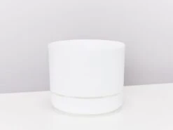 White Self-Watering Pots 250mm